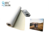Bright White Stretched Matte Canvas Roll 260gsm Polyester Print Fabric