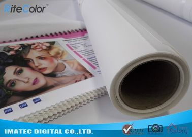 Photographic Polyester Canvas Rolls 280gsm , Digital Printing Pure Polyester Fabric
