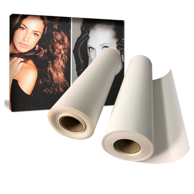 Eco Solvent Digital Framed Glossy Blank Inkjet Cotton Canvas Roll 360 gm