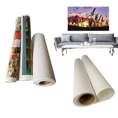 Duży format wydrukowalny 260 gm Polyester Matte Canvas do druku