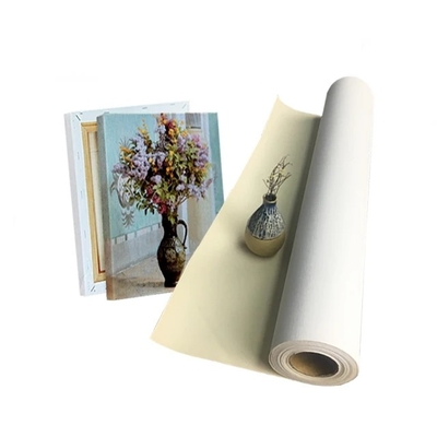 Profesjonalne Eco Solvent Inkjet Printing Canvas 380gm Matte Polycotton