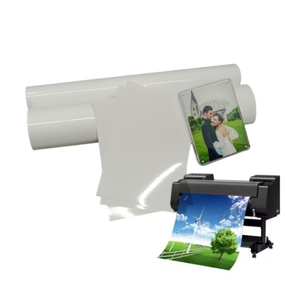 RC Glossy Photo Paper Rolls Pigment Printing Inkjet Photo Paper Roll