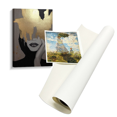 Druk cyfrowy 280 gm Polyester Canvas For Aqueous Ink
