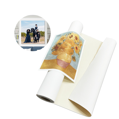 Inkjet 360gm Mat 100% Cotton Canvas Roll dla drukarki Hp