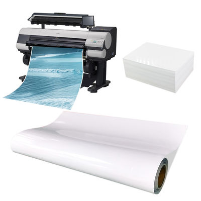 90gm naklejka do druku atramentowego Glossy Coating Front Paper For Label Material