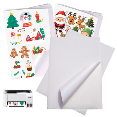 Samoprzylepne naklejki 90gm Glossy Paper Label Materiały do druku atramentowego