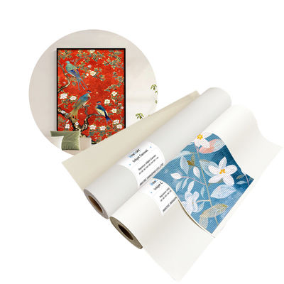 Drukowanie atramentowe Polyester Glossy Art Canvas Rolls wodoodporny eko rozpuszczalnik 260gm