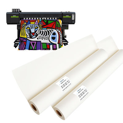 Druk atramentowy z rozpuszczalnikami ekologicznymi Wysoka trwałość Blank Matte 100% Polyester Canvas Rolls