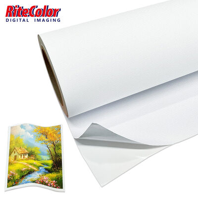 350gm Matte Textured Waterproof Self-Adhesive Canvas do wysokiej rozdzielczości sztuki ściennej i dekoracji wnętrz