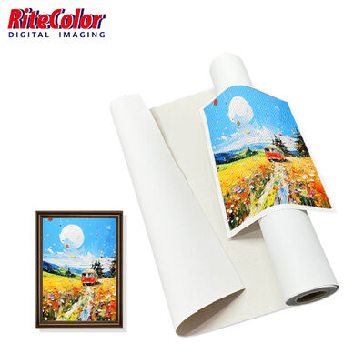 380gm Matte PolyCotton Canvas Roll z wodoodporną powierzchnią matową do druku atramentowego