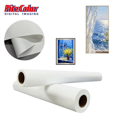 280 gm Matte Finish Polyester Canvas Roll do druku atramentowego z atramentami barwnikowymi
