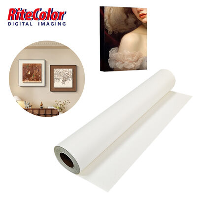 280 gm Matte Surface Eco-Solvent Compatible Polyester Canvas Roll dla tkaniny do druku atramentowego