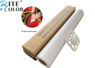 190 g / m2 Larget Format RC Papier fotograficzny powlekany żywicą RC Pigment rolkowy / Farby barwnikowe