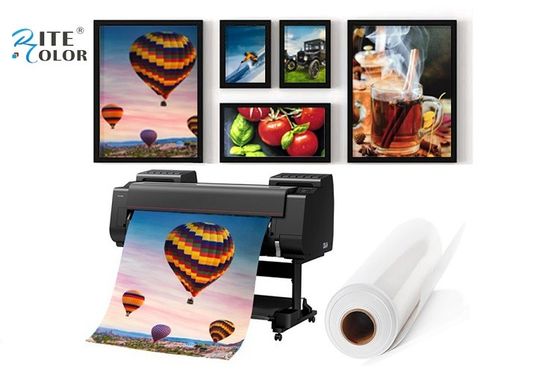 Inkjet 240gsm RC Powlekany żywicą papier fotograficzny Błyszcząca rolka do atramentów pigmentowych