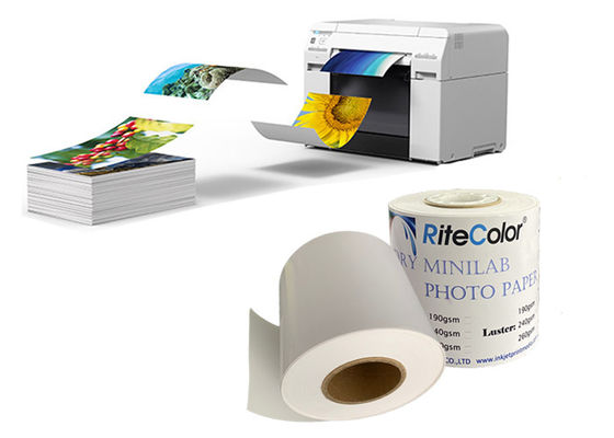 Instant Dry RC Glossy Minilab Photo Paper Roll do Fuji DX100 Epson